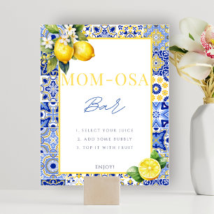 Poster du Baby shower Lemon Momosa Bar