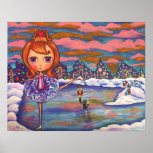 Poster du ballet de glace de Nutcracker