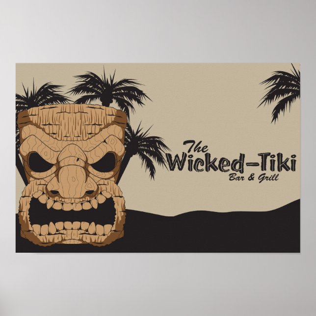 Poster du bar Wicked Tiki (Devant)