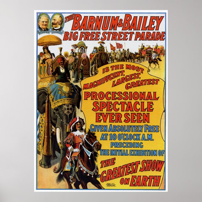 Poster du Barnum & Bailey Circus (Devant)