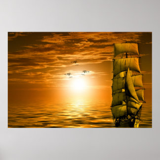 Poster du bateau Sunset Sail