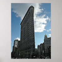 Poster du bâtiment Flatiron de New York Imprimer