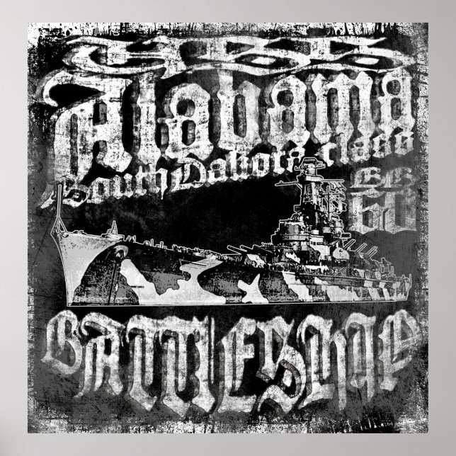 Poster du Battleship Alabama (Devant)