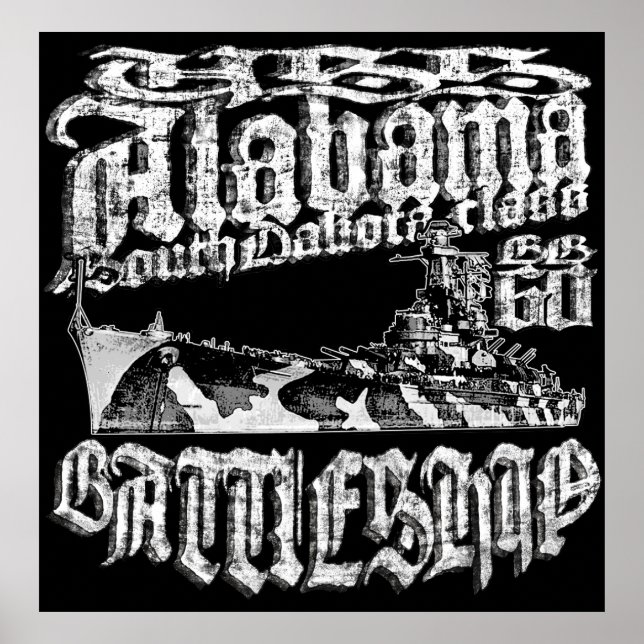Poster du Battleship Alabama (Devant)