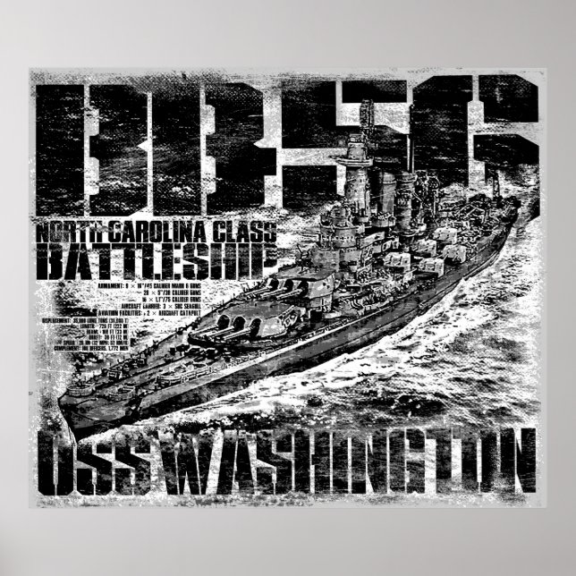 Poster du Battleship Washington (Devant)