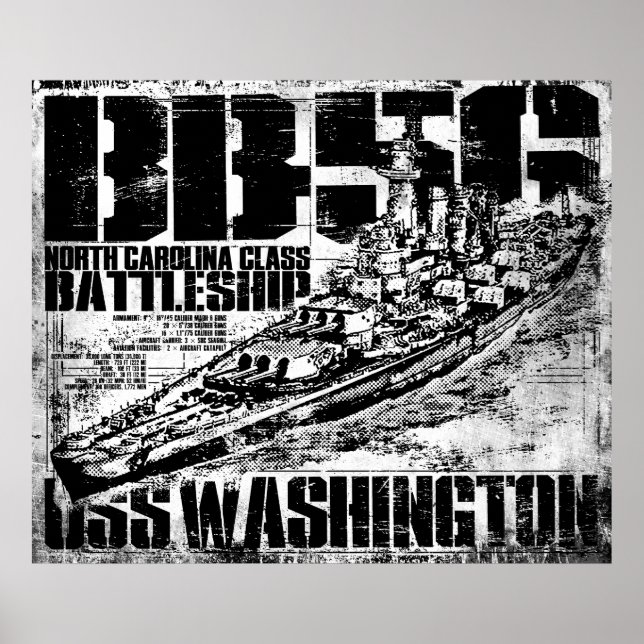 Poster du Battleship Washington (Devant)