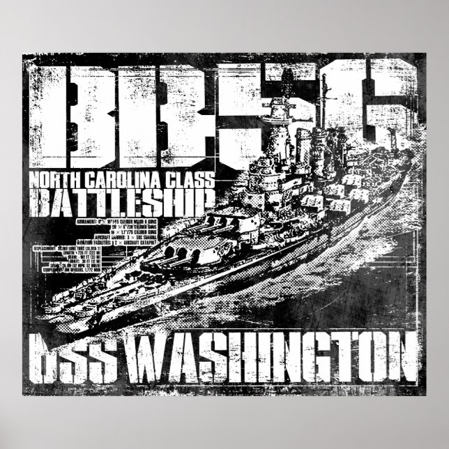 Poster du Battleship Washington (Devant)