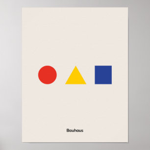 Poster du Bauhaus, affiche de l'exposition du Bauh