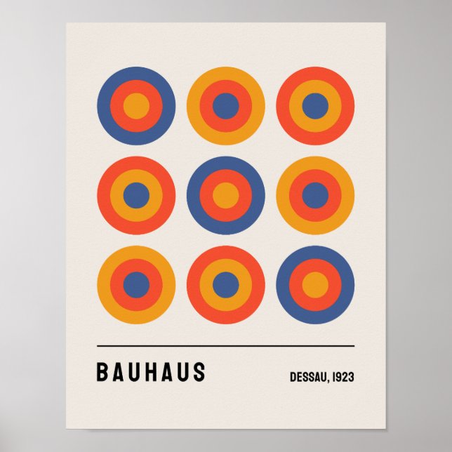 Poster du Bauhaus, Poster de l'exposition du Bauha (Devant)