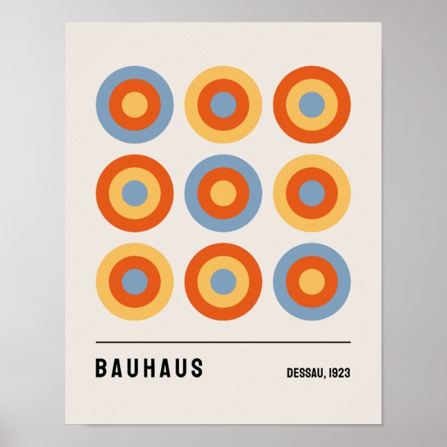 Poster du Bauhaus, Poster de l'exposition du Bauha (Devant)
