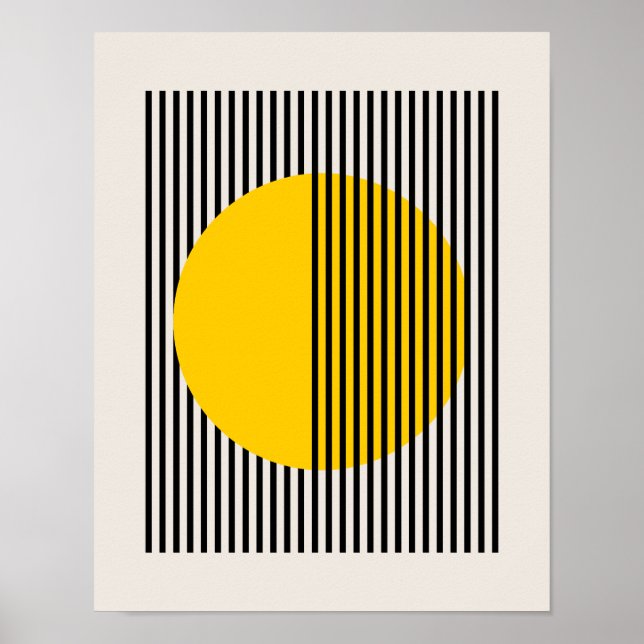 Poster du Bauhaus, Poster des Lignes du Cercle Jau (Devant)