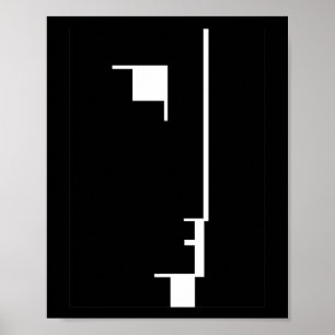 Poster du Bauhaus, visage d'emblème