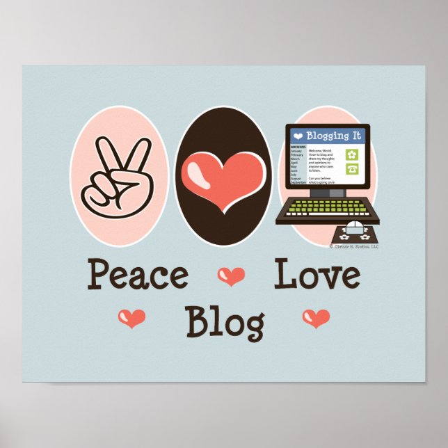 Poster du blog Peace Love (Devant)