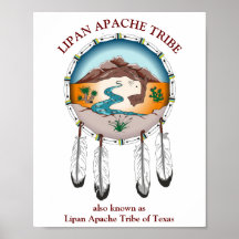 Poster du bouclier de la tribu Apache Lipan