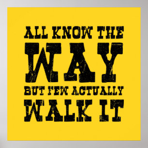 Poster du bouddhisme zen Spaghetti de style occide