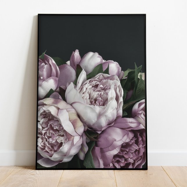 Poster du Bouquet de Peony Rose Dusty (Dusty Pink Peony Bouquet Poster)