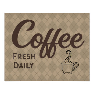 Poster du café
