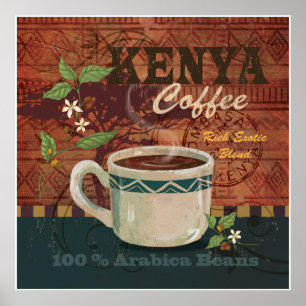 Poster du café du Kenya
