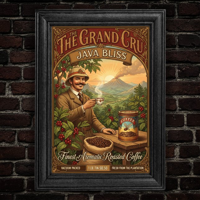 Poster du café Grand Cru Java Bliss (Créateur téléchargé)