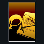 Poster du café Sunset<br><div class="desc">Couleurs de café d'un coucher de soleil dans un poster de café.</div>