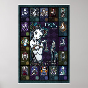 Poster du calendrier artistique Myka Jelina