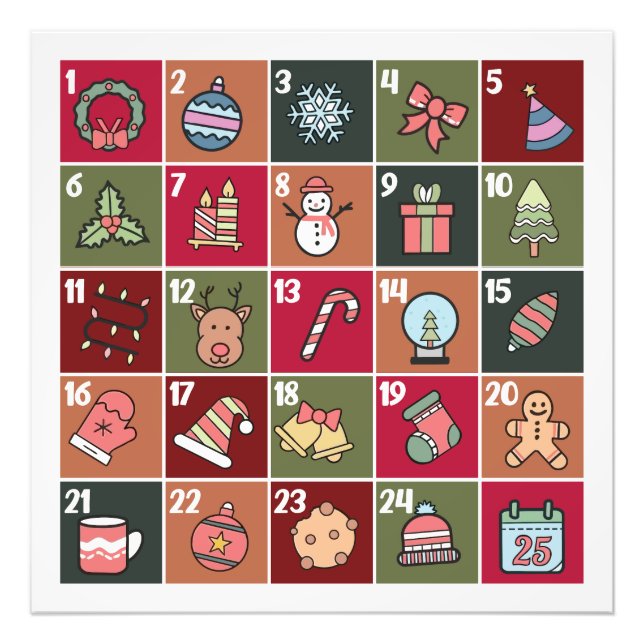 POSTER DU CALENDRIER AVANT 2023 DE NOËL (Devant)