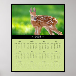 Poster du calendrier de la muraille de cerfs à que