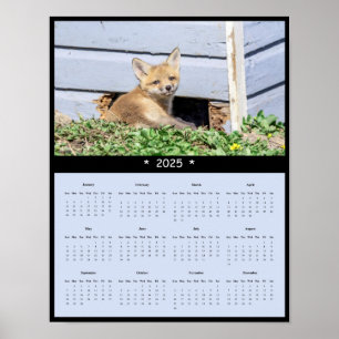 Poster du calendrier du kit Red Fox 2025