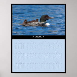 Poster du calendrier du mur du huard 2025