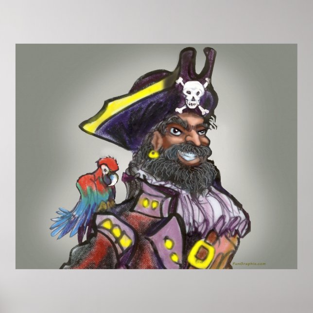Poster du capitaine Pirate (Devant)