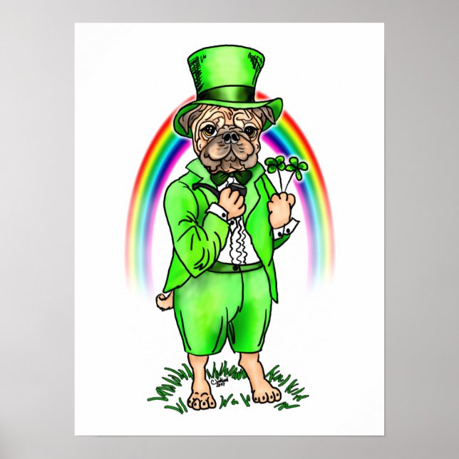 Poster du carlin St Patrick's Day (Devant)