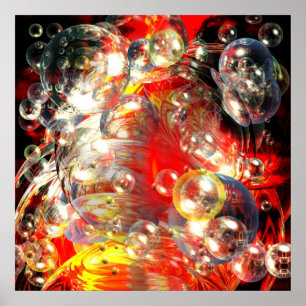 Poster du Carré d'Art numérique Abstrait moderne I