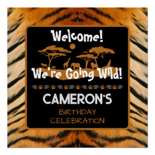 Poster du Carré poster de animal Tiger