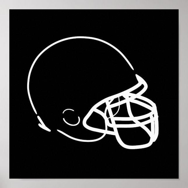 Poster du casque de football (Devant)
