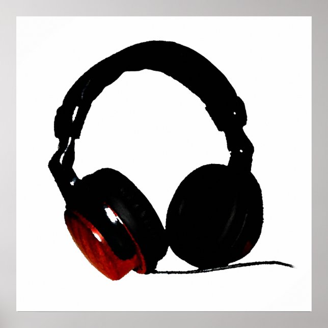 Poster du casque de la Pop Art Black White (Devant)