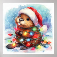Poster du castor de Noël