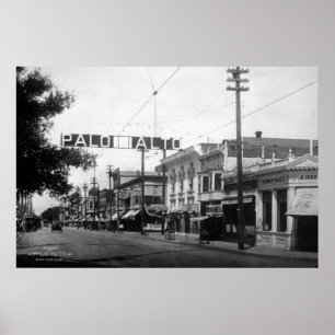 Poster du centre de Palo Alto en 1914