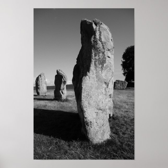 Poster du cercle de pierre d'Avebury (Devant)