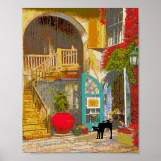 Poster du chat noir dans le tribunal