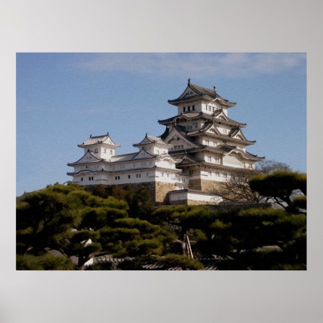 Poster du château Himeji (Devant)