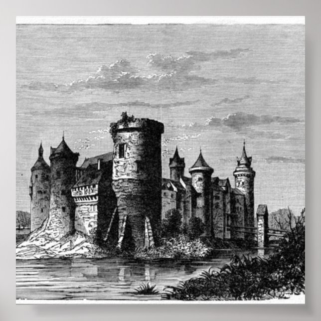 Poster du château médiéval (Devant)