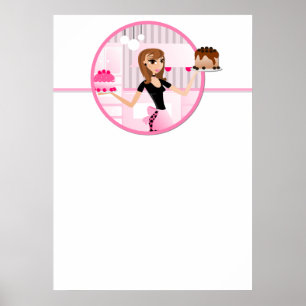 Poster du chef boulanger/boulangerie/pâtisserie 5