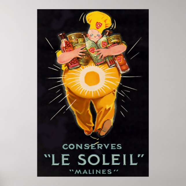 Poster du chef français vintage (Devant)