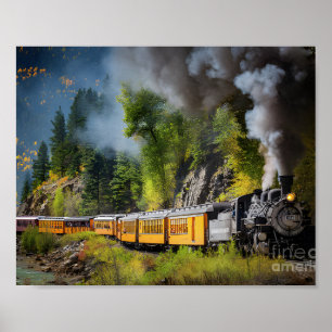 Poster du chemin de fer Durango-Silverton Narrow G