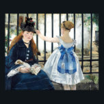 Poster du chemin de fer Edouard Manet<br><div class="desc">Le Chemin De Fer Edouard Manet. Portrait de groupe dans les tons bleus. Une femme dans un casquette mignon avec un livre entre ses mains. Une petite fille en robe moelleuse avec un arc bleu se tient à proximité et regarde au loin. Reproduction d'oeuvres d'art célèbres dans le domaine public....</div>