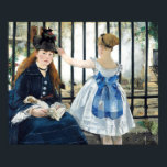 Poster du chemin de fer Edouard Manet<br><div class="desc">Le Chemin De Fer Edouard Manet. Portrait de groupe dans les tons bleus. Une femme dans un casquette mignon avec un livre entre ses mains. Une petite fille en robe moelleuse avec un arc bleu se tient à proximité et regarde au loin. Reproduction d'oeuvres d'art célèbres dans le domaine public....</div>