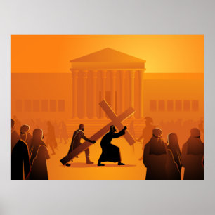 Poster du Chemin de la Croix 2e Station