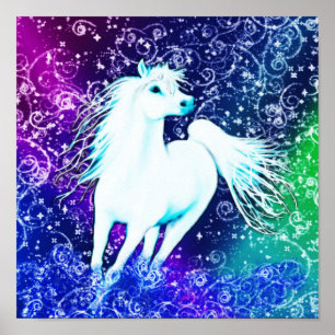 Poster du Cheval Blanc Arabian Myth