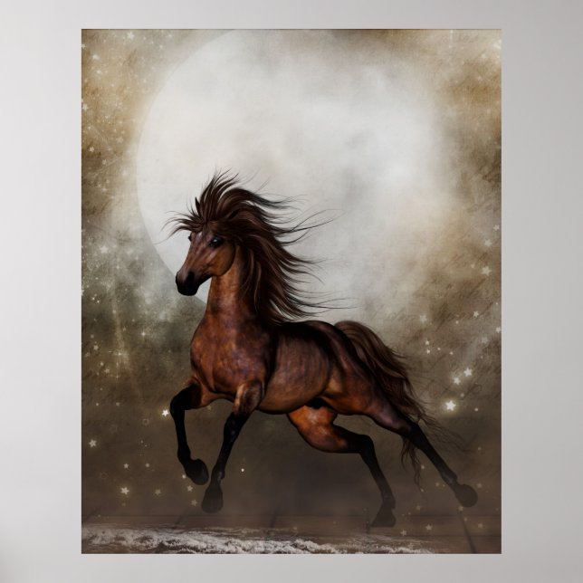 Poster du cheval Brown (Devant)