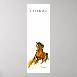 Poster du Cheval de la Liberté Motivationnelle Ver